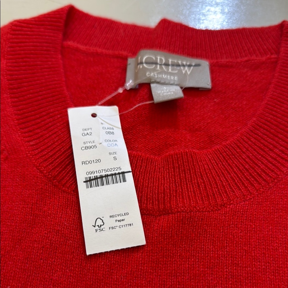 J. Crew Cashmere relaxed crewneck sweater Size S - Picture 8 of 10